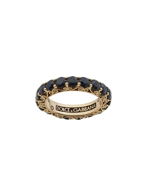 dolce gabbana gift stainless ring onyx|Dolce & Gabbana 18kt Gelbgoldring Mit Diamanten .